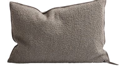 Wooly Vice Versa Pillow 16 x 24 in Ecorce, from Maison de Vacances