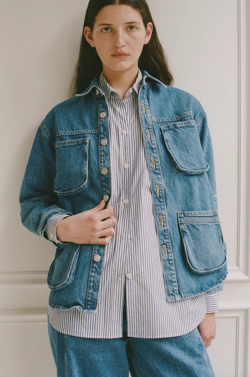 Work Shirt in Medium Blue, from Shaina Mote - Image 3