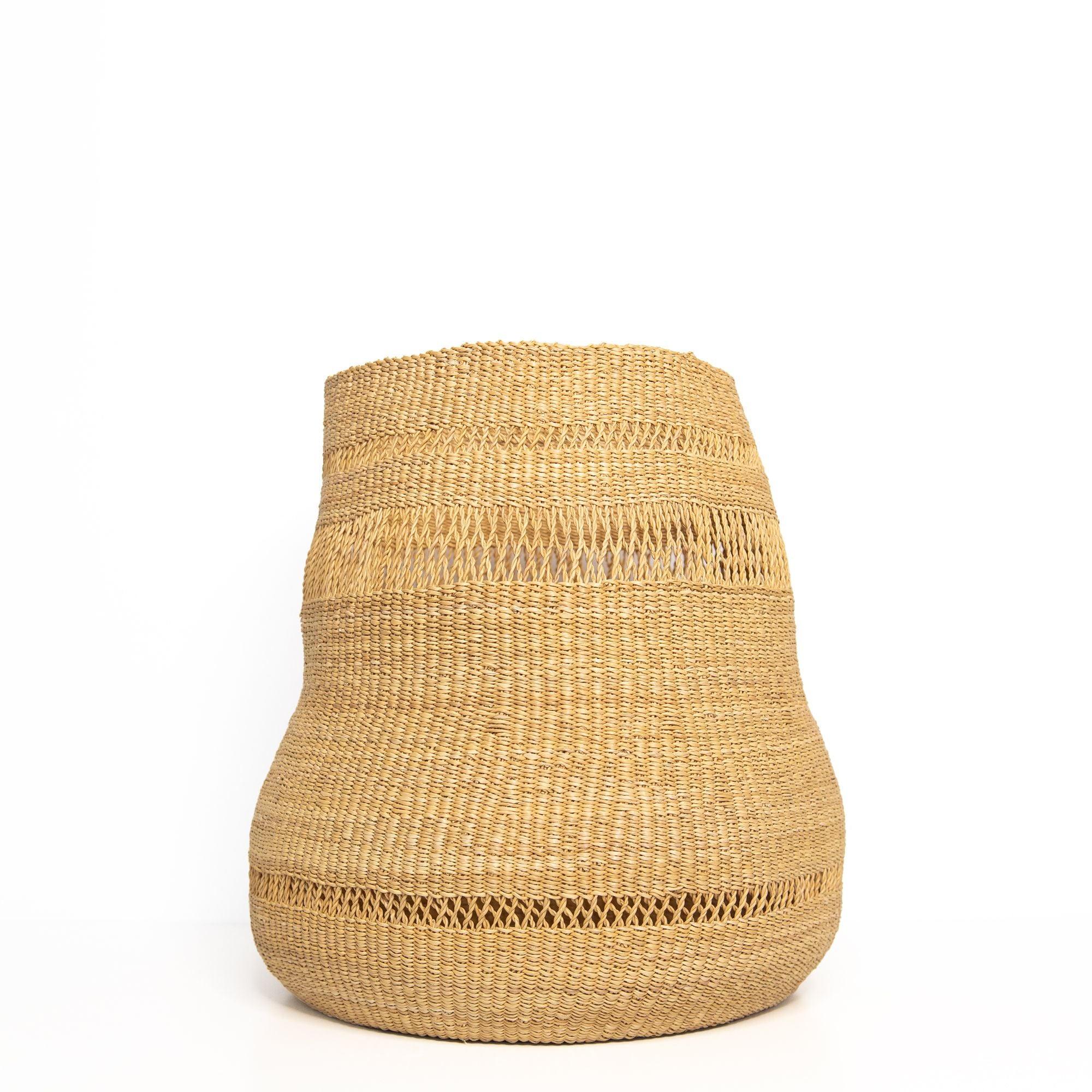Large Mixed Weave Wonder Basket in Natural