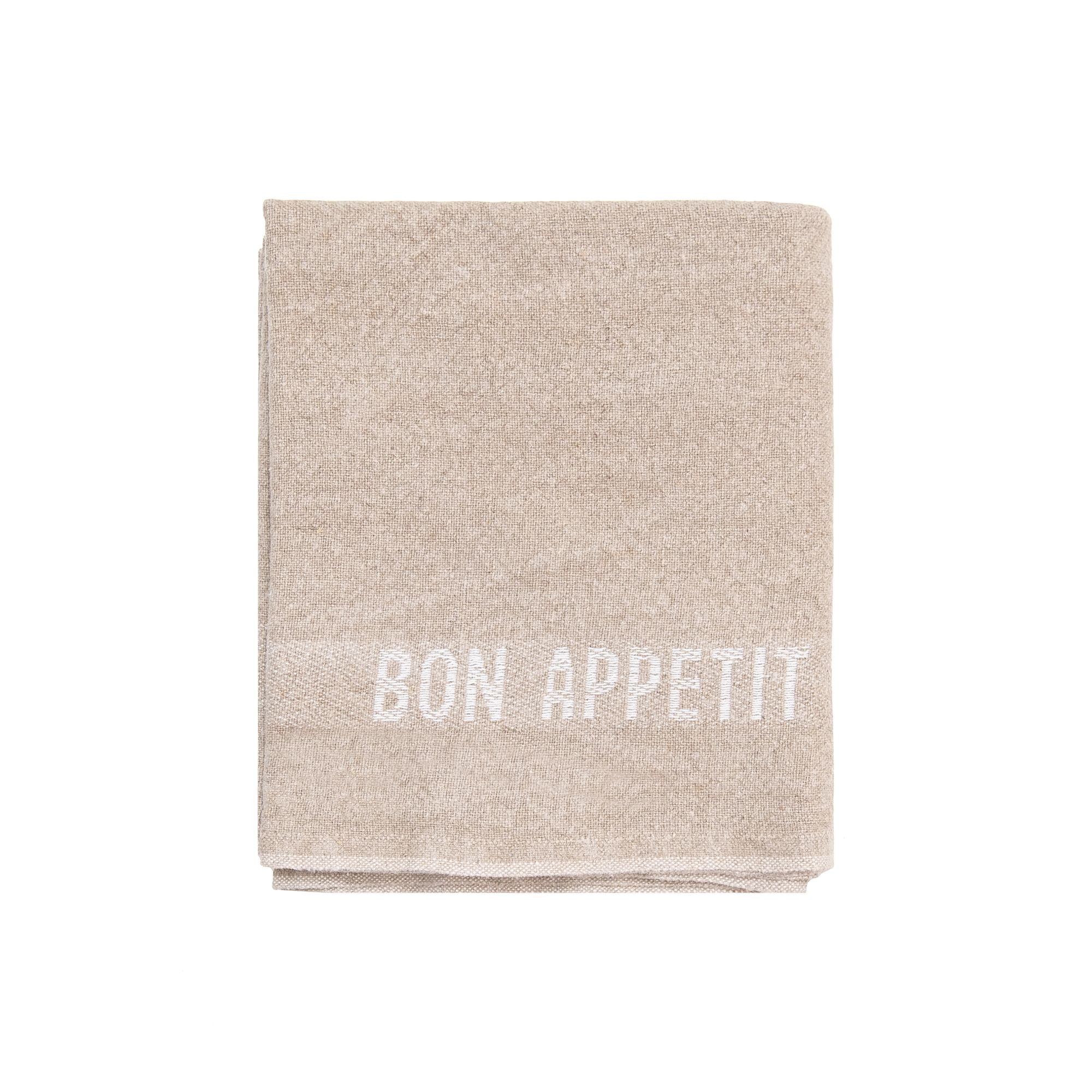 Bon Appetit Table Runner in White, from Charvet Editions