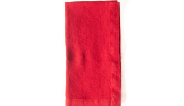 Set of 2 Lava Falls Linen Napkins 20x20, from Linen Tales