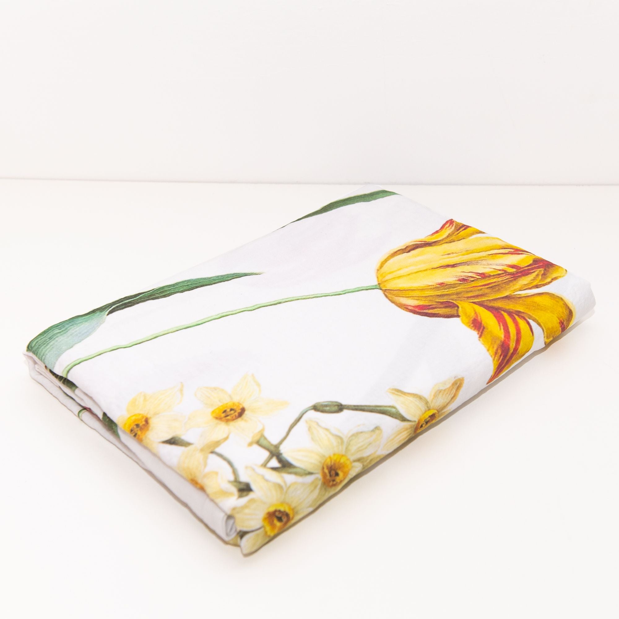 Early Flowers Tablecloth in White, from Linoroom - Image 3