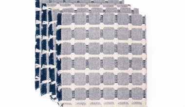 Set of 4 Hopsack Napkins in Ink, from Dove and Donkey
