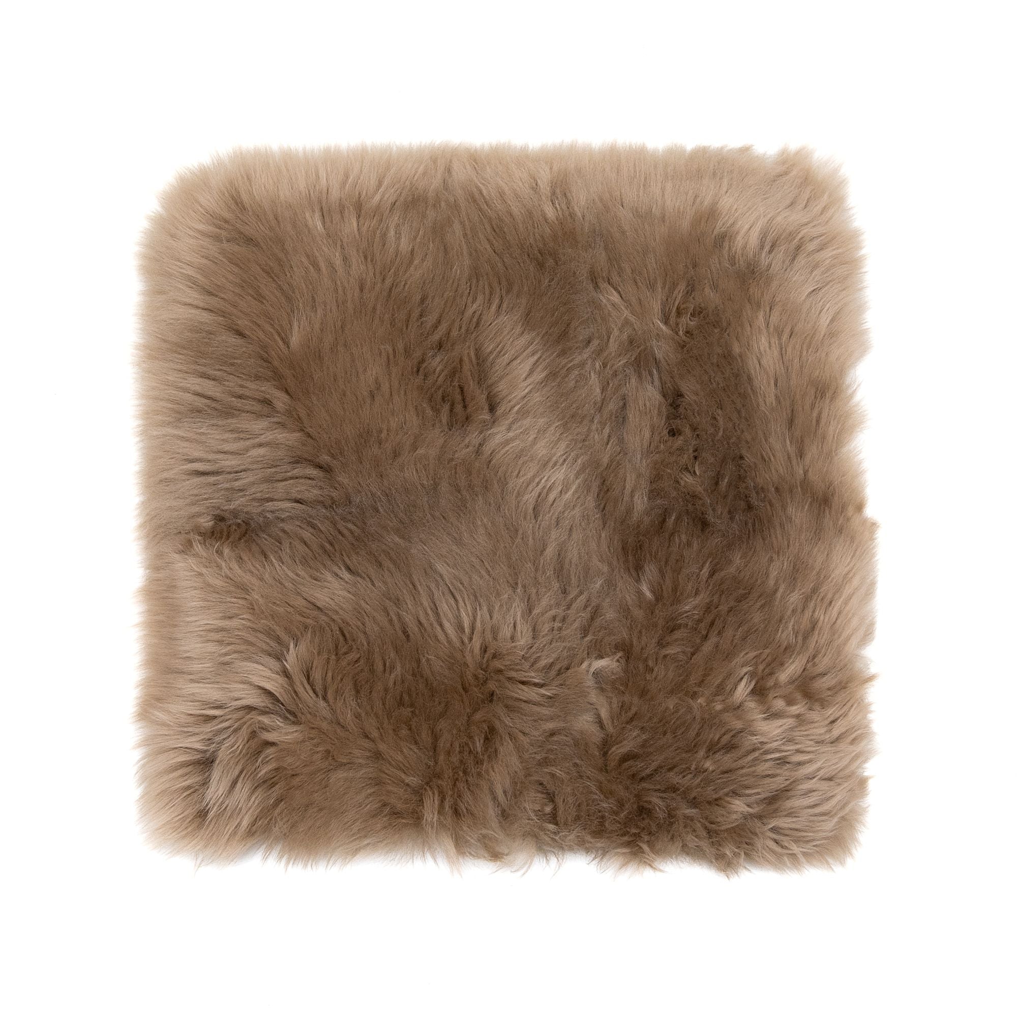 Long Wool Sheepskin Cover in Taupe