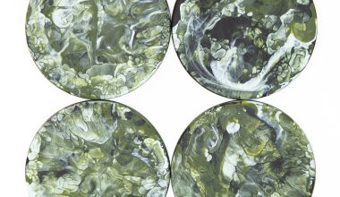 Set of 4 Coasters in Forest Swirl, from Nashi Home
