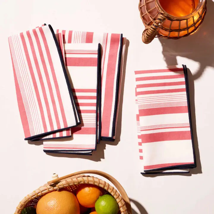 Set of 4 Napkins in Parasol, from Atelier Saucier - Image 2