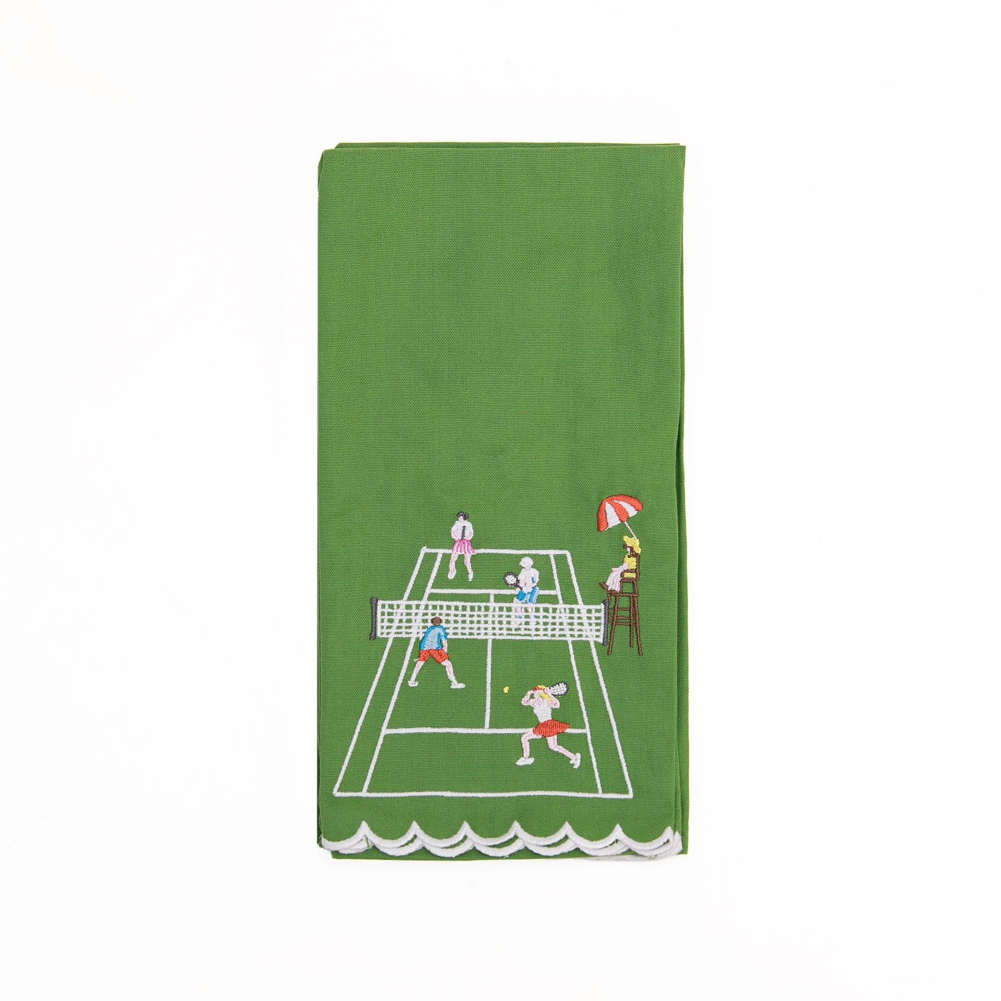 Playing Doubles Tea Towels Set of 2, from Pomegranate - Image 2