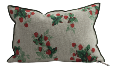 Wabi Sabi Les Fraises Pillow 16x24, from Maison de Vacances