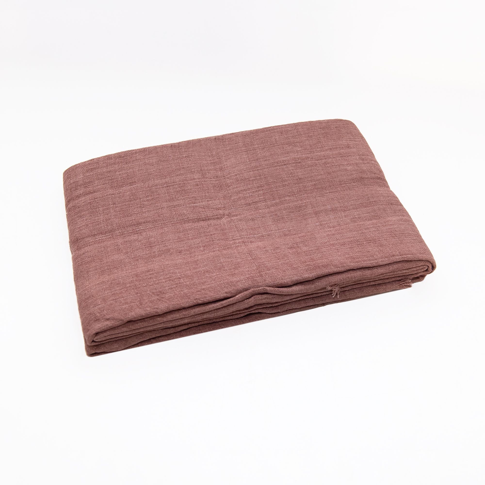 Stone Washed Linen Tablecloth in Ash Rose - Image 2