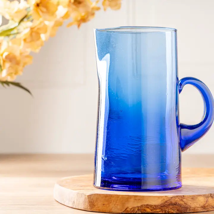 Moroccan Cone Jug in Blue - Image 3