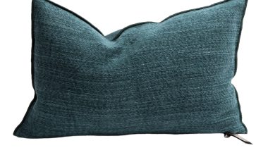 Canvas Nomade Pillow 16"x24" in Canard, from Maison De Vacances