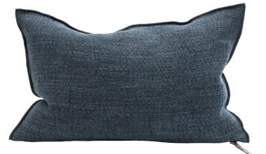 Canvas Nomade Pillow 16"x24" in Indigo, from Maison De Vacances
