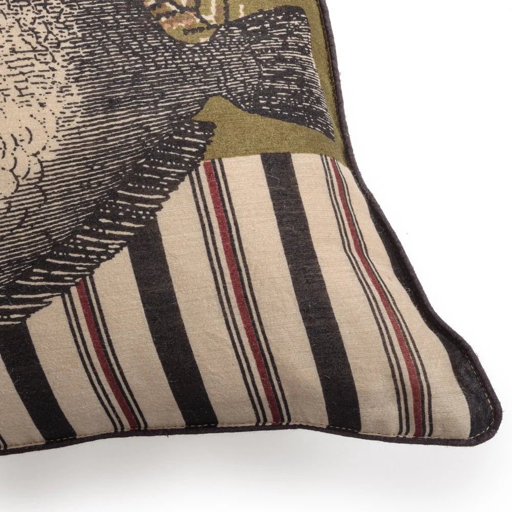 Large Bestiaire Fish Cushion - Image 3