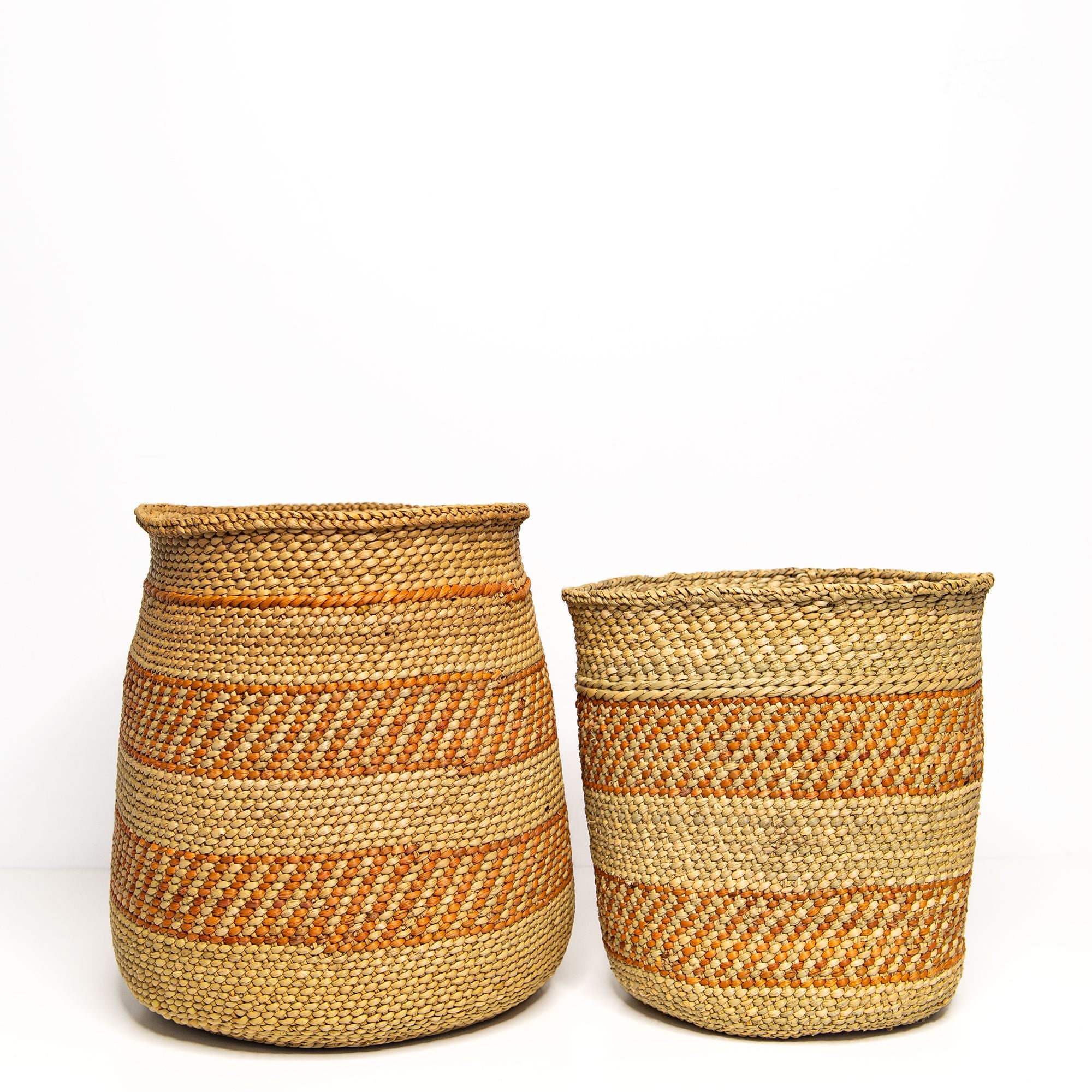 Medium Iringa Basket in Aburn Stripe - Image 3