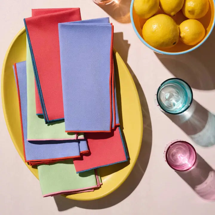 Set of 6 Napkins in Party Wave, from Atelier Saucier - Image 3