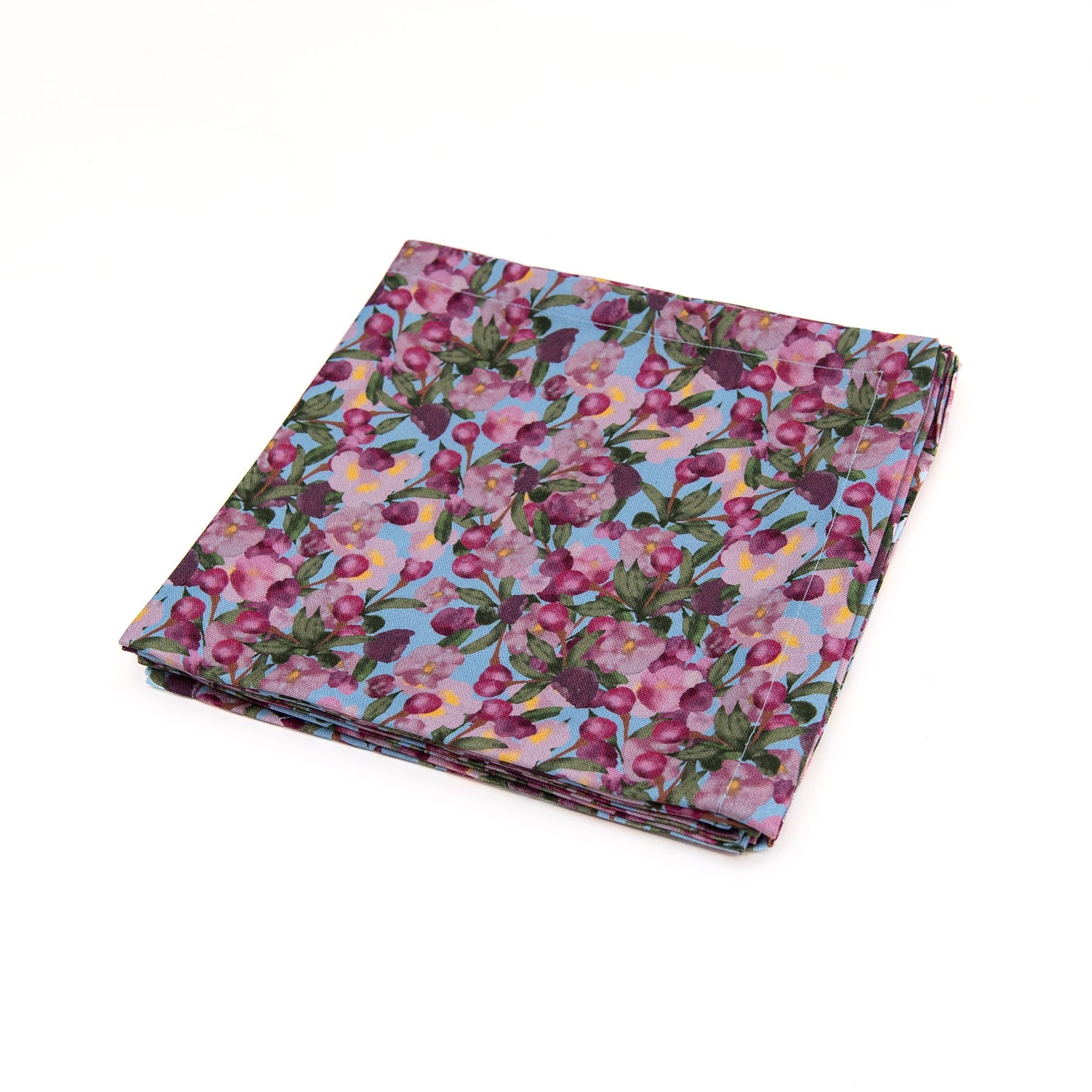 Set of Six Napkins in Romace is Dead Blue, from Sophie Williamson Design - Image 4