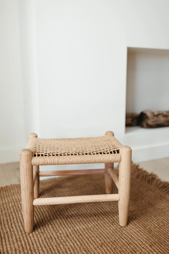 The Danish Cord Footstool in Natural - Image 4