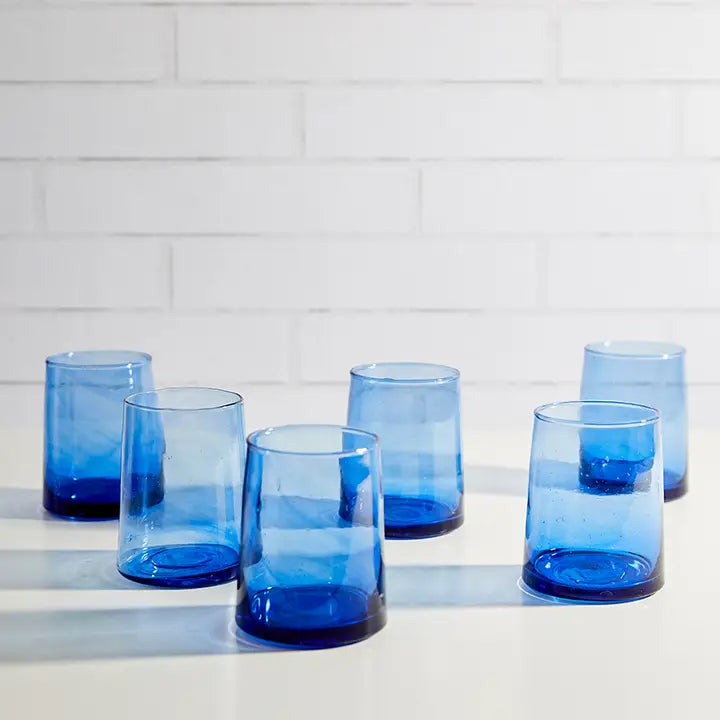 Moroccan Cone Glassware in Blue - Image 2
