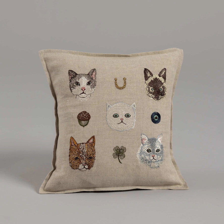 Charming Cats Pillow, from Coral & Tusk - Image 2