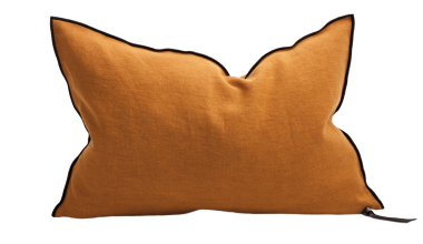 Stone Washed Pillow 16x24 in Ambre, from Maison De Vacances