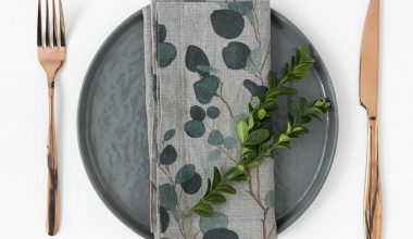 Eucalyptus Linen Napkins 18 x 18 Set of 2 in Natural, from Linen Tales