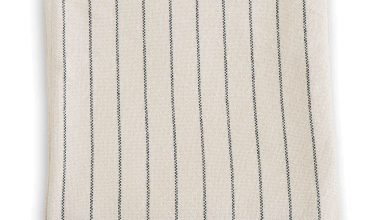 King Pinstripe Blanket in Midnight