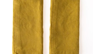 Lemon Curry Napkins Set of 2, from Linen Tales