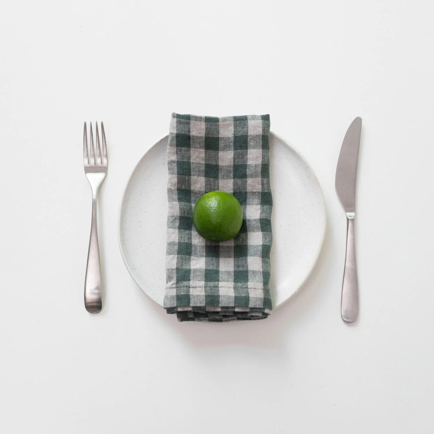 set of 2 Linen Napkins 18x18 in Forest Green, from Linen Tales - Image 2