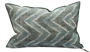 Wabi Sabi Zanzibar Pillow 16" x 24" in Forest, from Maison De Vacances