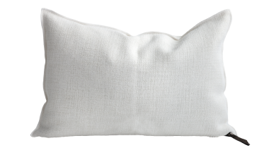 Vintage Canvas Linen Blanc Pillow 16x24, from Maison de Vacances