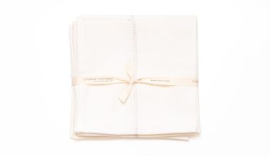 Rythmo Napkin in Ficelle, from Charvet Editions