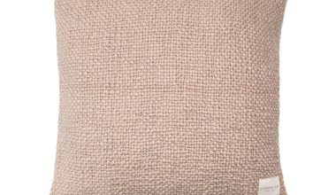Caral Flame Pillow in Nogal
