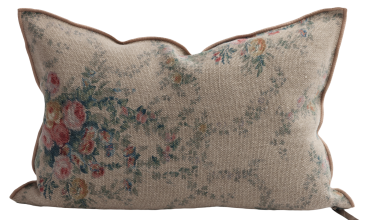 Wabi Sabi Pompadour Nude Pillow 16x24, from Maison de Vacances