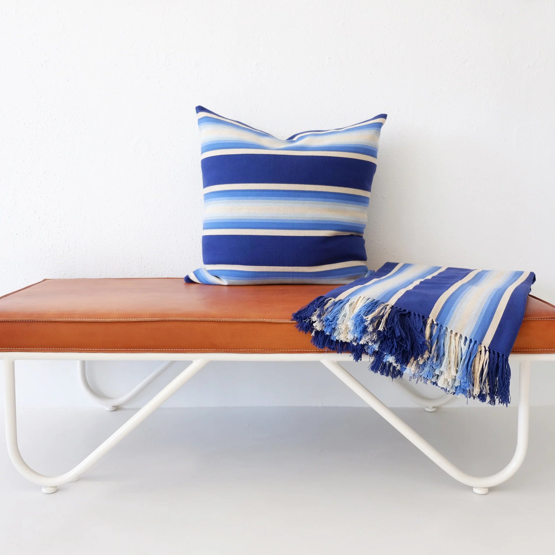 Pillow in Blue Ombre 24" x 24" - Image 3