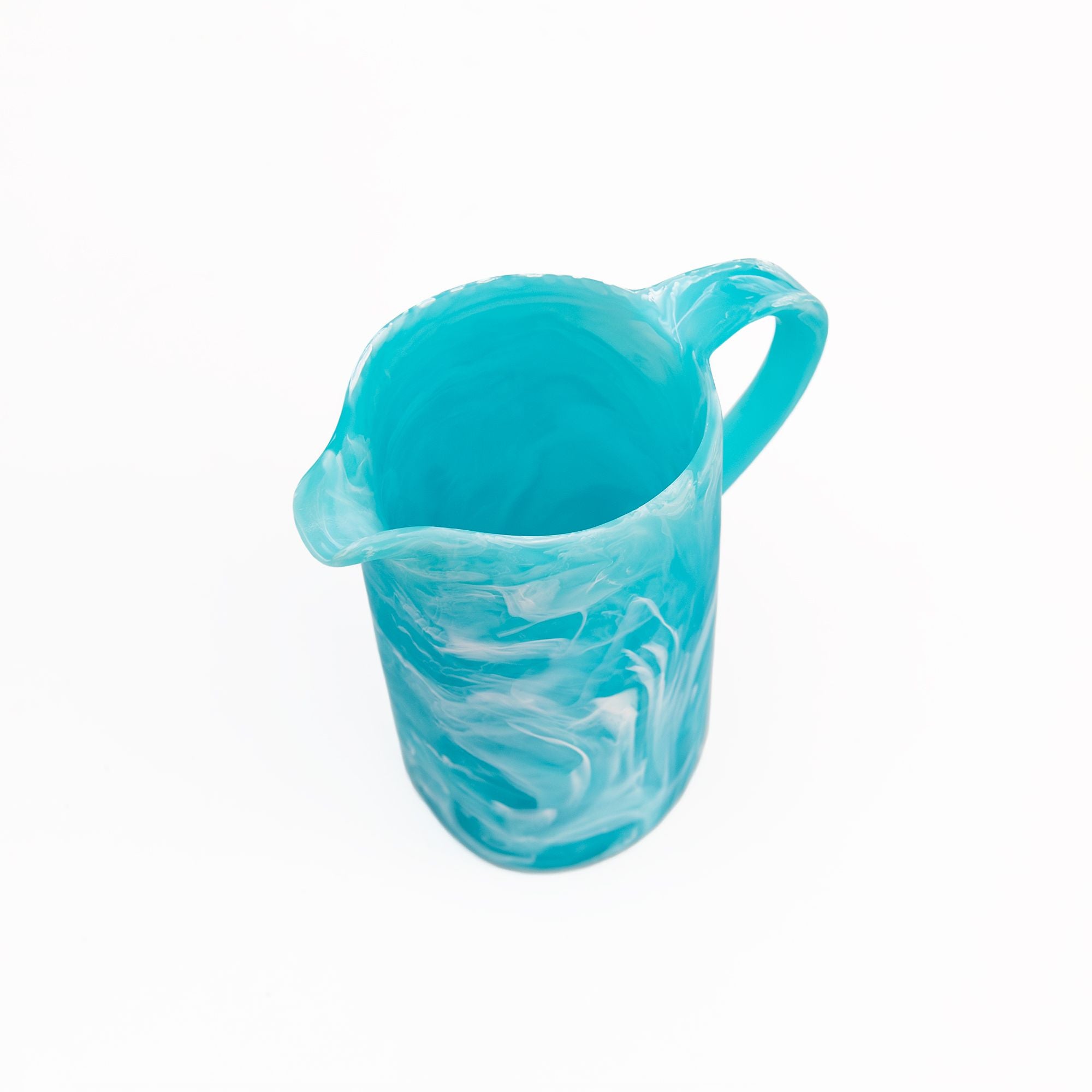 Classical Jug in Aqua Swirl, from Nashi Home - Image 2
