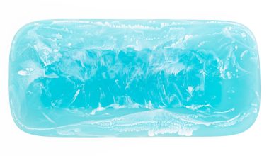 Classical Rectangular Platter in Aqua Swirl, from Nashi Home