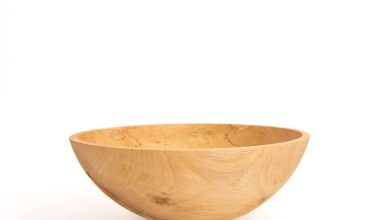 Spalted Ambrosia Round 15" Maple Bowl, from Petermans