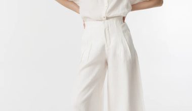 Culotte Linen Pants in White, from Lanhtropy