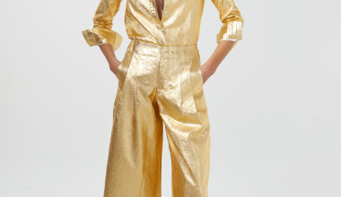 Metallic Gold Culotte Pant, from Lanhtropy