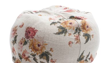Wabi Sabi Linen Imperial Bouquet Pouf, from Maison de Vancances