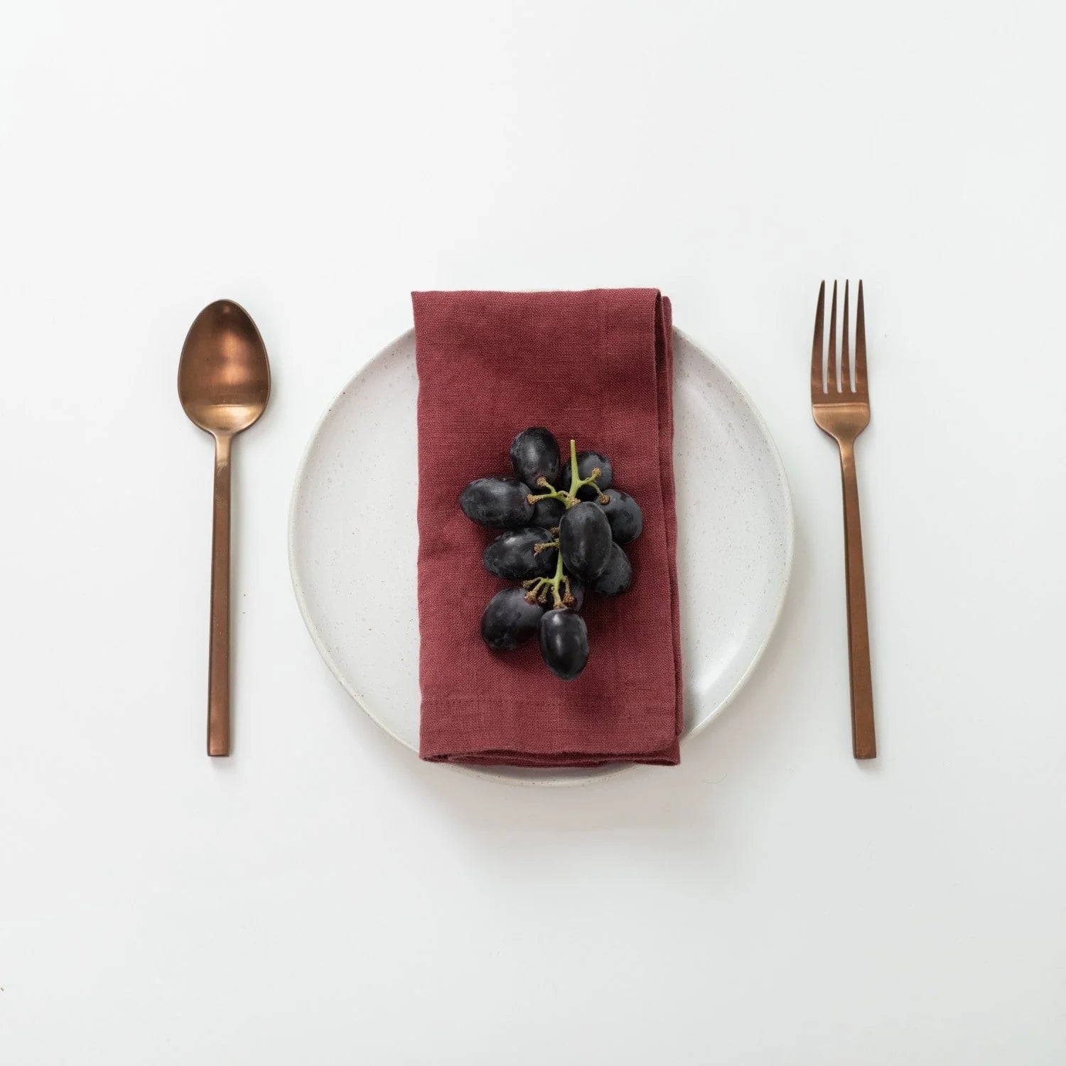 Marsala Linen Napkins Set of 2, from Linen Tales - Image 3