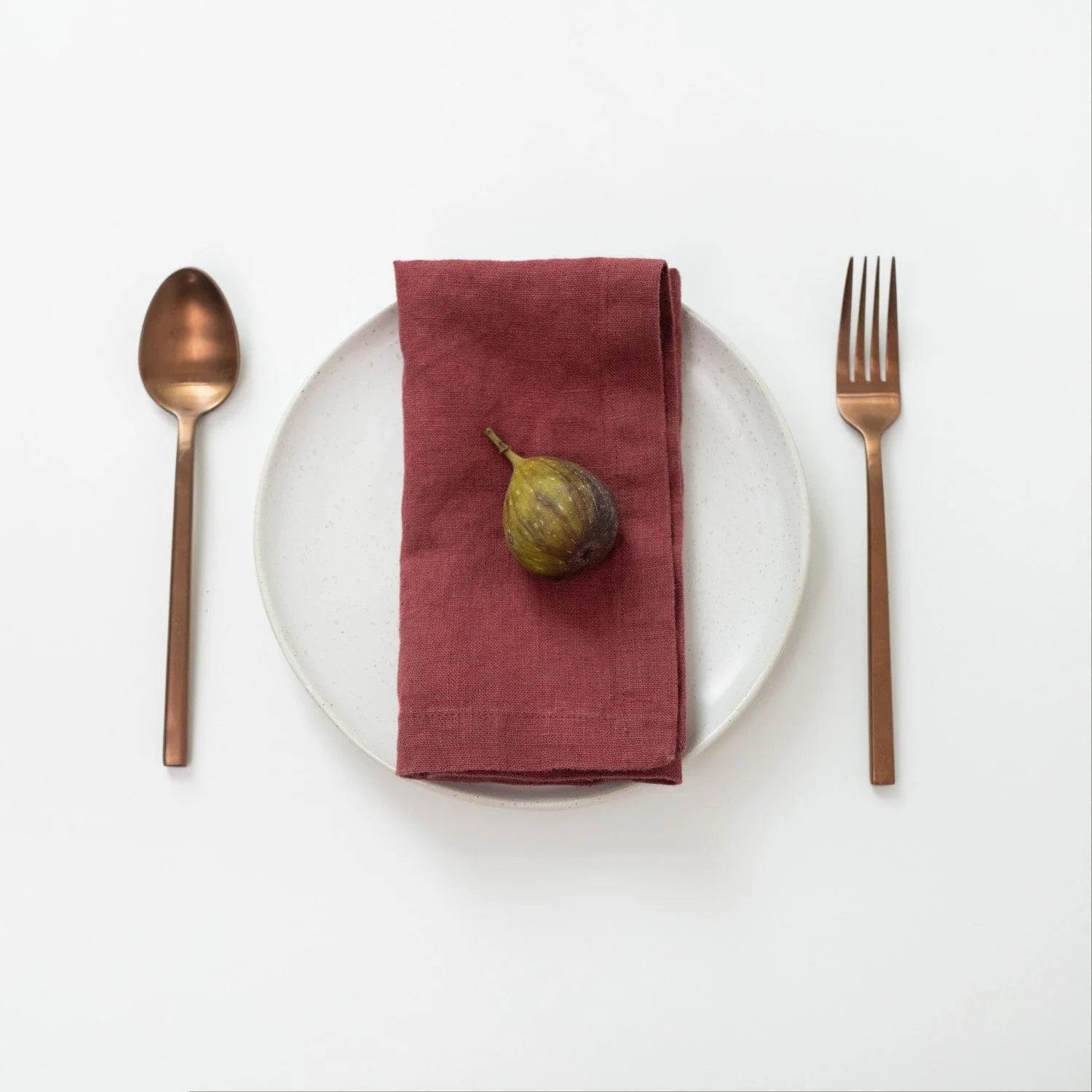 Marsala Linen Napkins Set of 2, from Linen Tales - Image 2