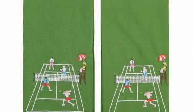 Playing Doubles Tea Towels Set of 2, from Pomegranate