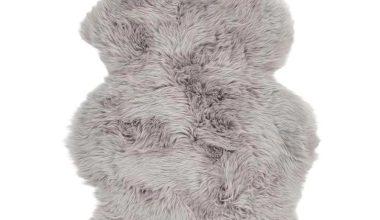 Jumbo Sheepskin in Light Grey