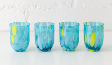 Big Confetti Tumbler in Aqua and Lemon