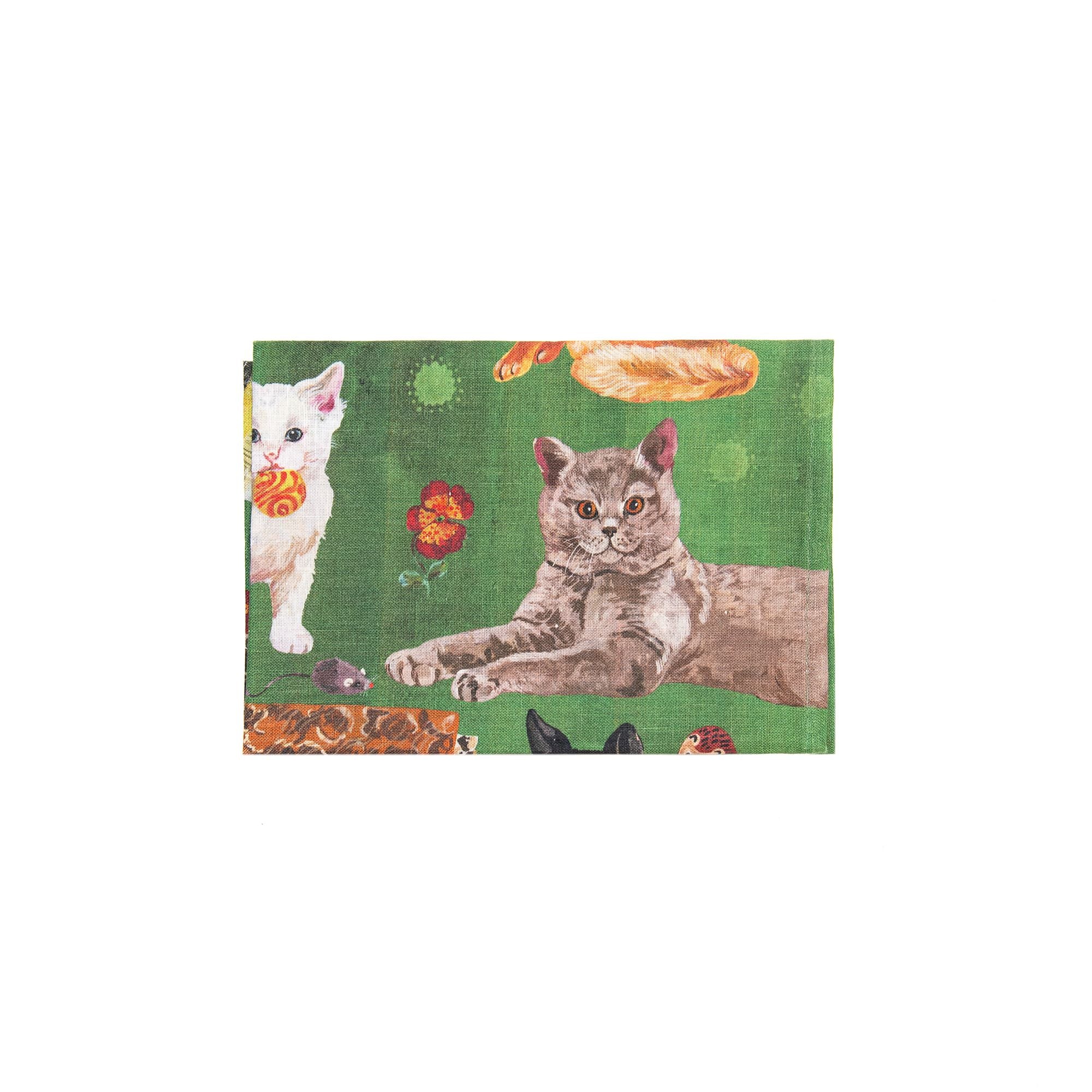 Les Chats Tea Towel, from Avenida Home - Image 2