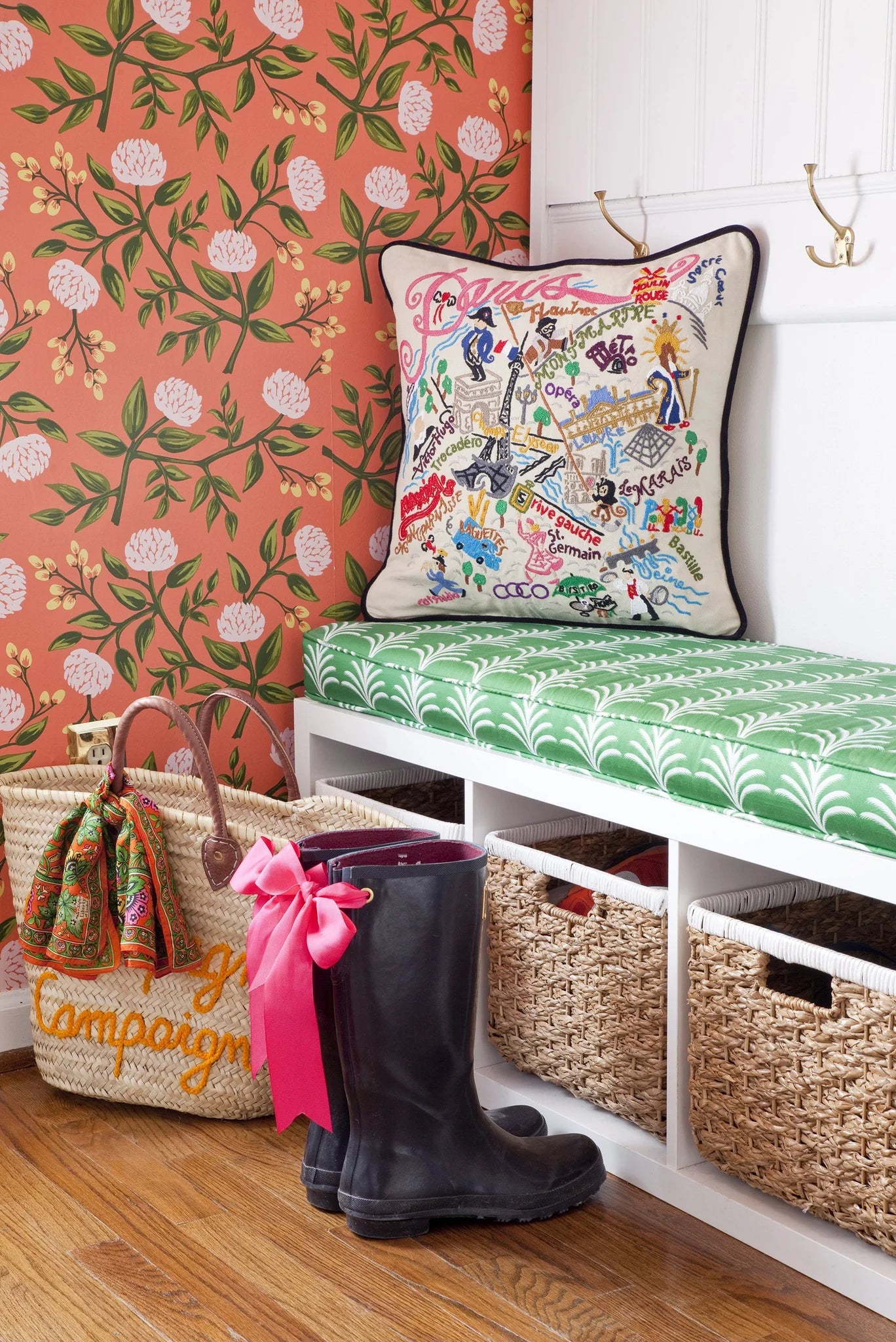 Paris Embroidered Pillow - Image 3