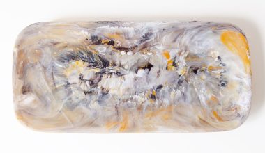 Classical Rectangular Platter in Mocha Swirl, from Nashi Home
