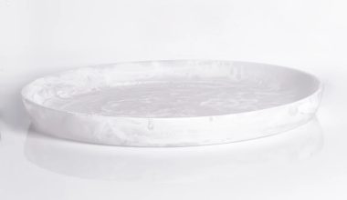 Round Platter in White Swirl, from Nashi Home