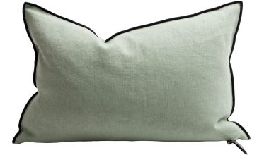 Stone Washed Sauge Pillow 16x24, from Maison De Vacances